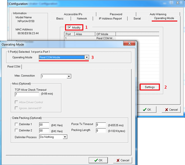 How to set up NPort? The example of NPort IA5150 set up