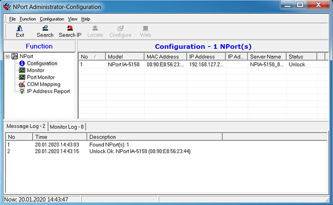 How to set up NPort? The example of NPort IA5150 set up