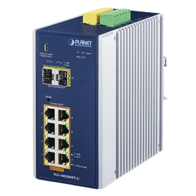 PLANET Presents New DIN-Rail Managed Switches IGS-10020HPT/IGS-10020HPT-U