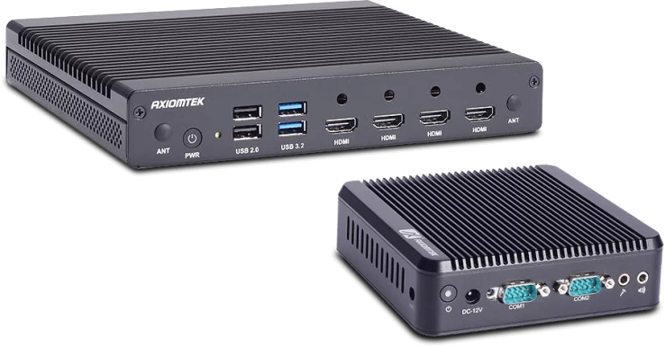 An updated solution for Digital Signage: Axiomtek introduces the fanless DSP521 (4K, 4xHDMI) and ultra-compact DSP311 players.