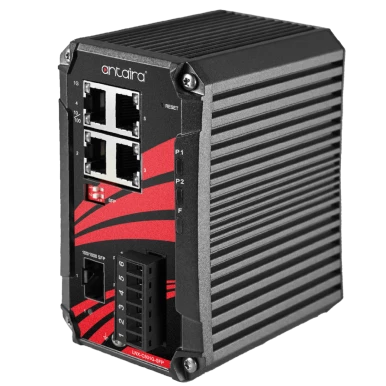 Antaira LNX-C501G-SFP-T: Compact 5-Port Industrial Gigabit Switch with Fiber Uplink