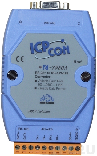RS-232/422/485 Converters and Repeaters I-7520A by ICP DAS