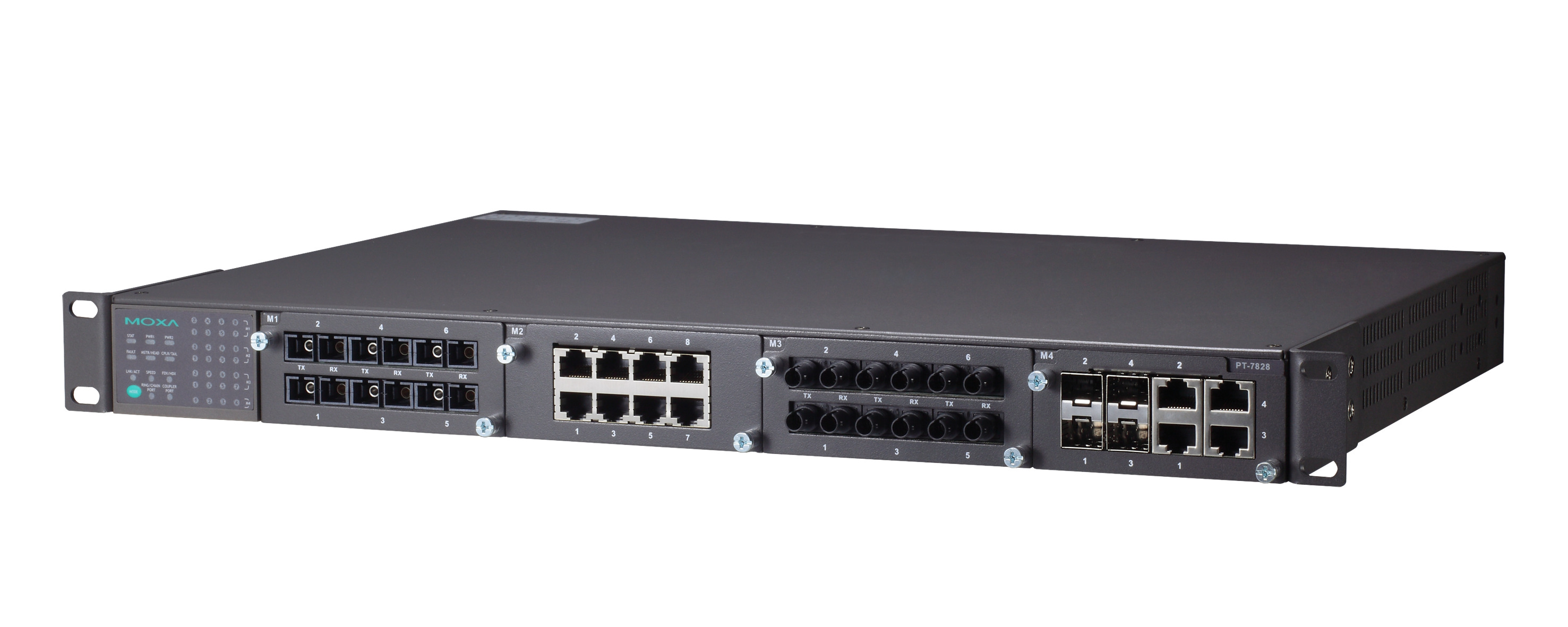 えみ Industrial IEC 61850-3 Ethernet Switches PT-7828-F-48-HV by MOXA
