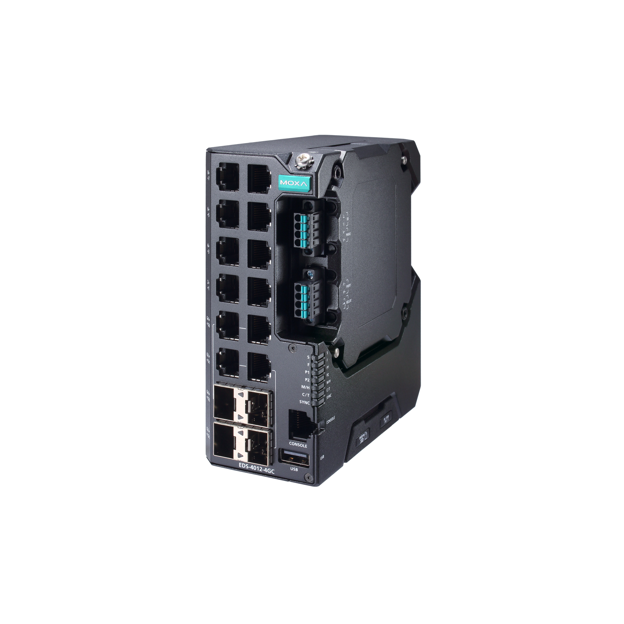 Link  DIN-Rail Managed Switches EDS-4012-4GS-HV by MOXA